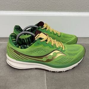 Saucony Ride 14 Womens 9.5 Green Bean Casserole Sneaker Running Shoes S10650-17